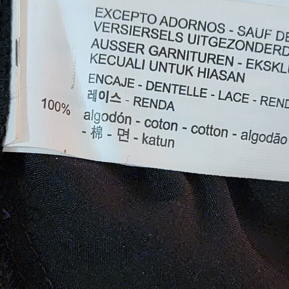 Zara Trafaluc Black Floral Embroidered Mesh Overlay Dress - Picture 10 of 10